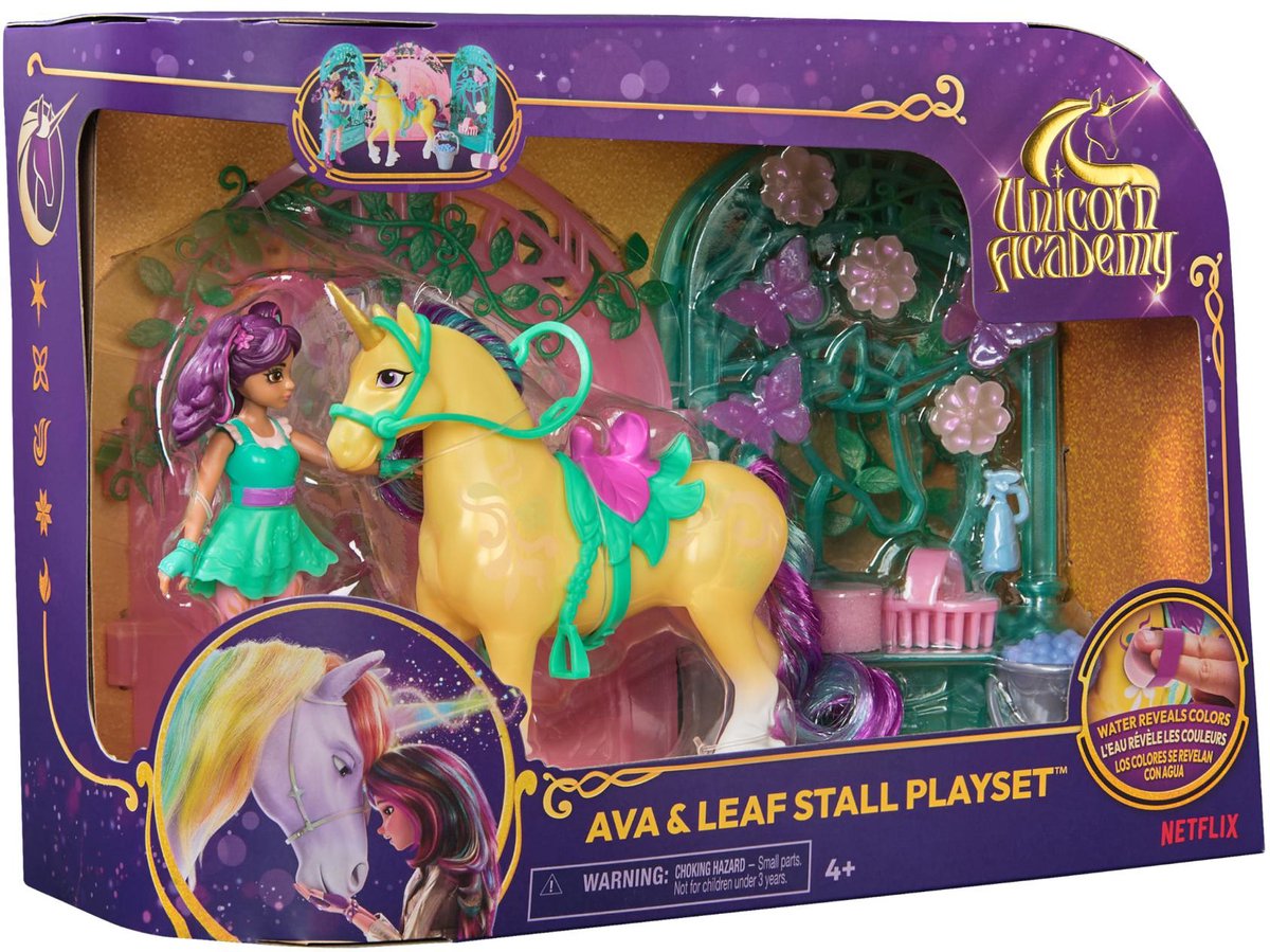 Spinmaster Einhorn-Akademie Pop Ava Einhornblatt-Stallset