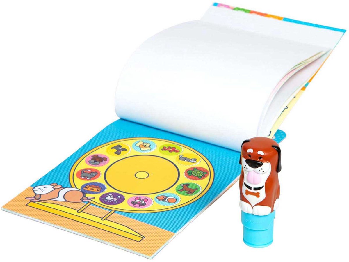 Melissa Doug – sticker wow! Aktivitätsbuch – mit Stickerstempel Hund