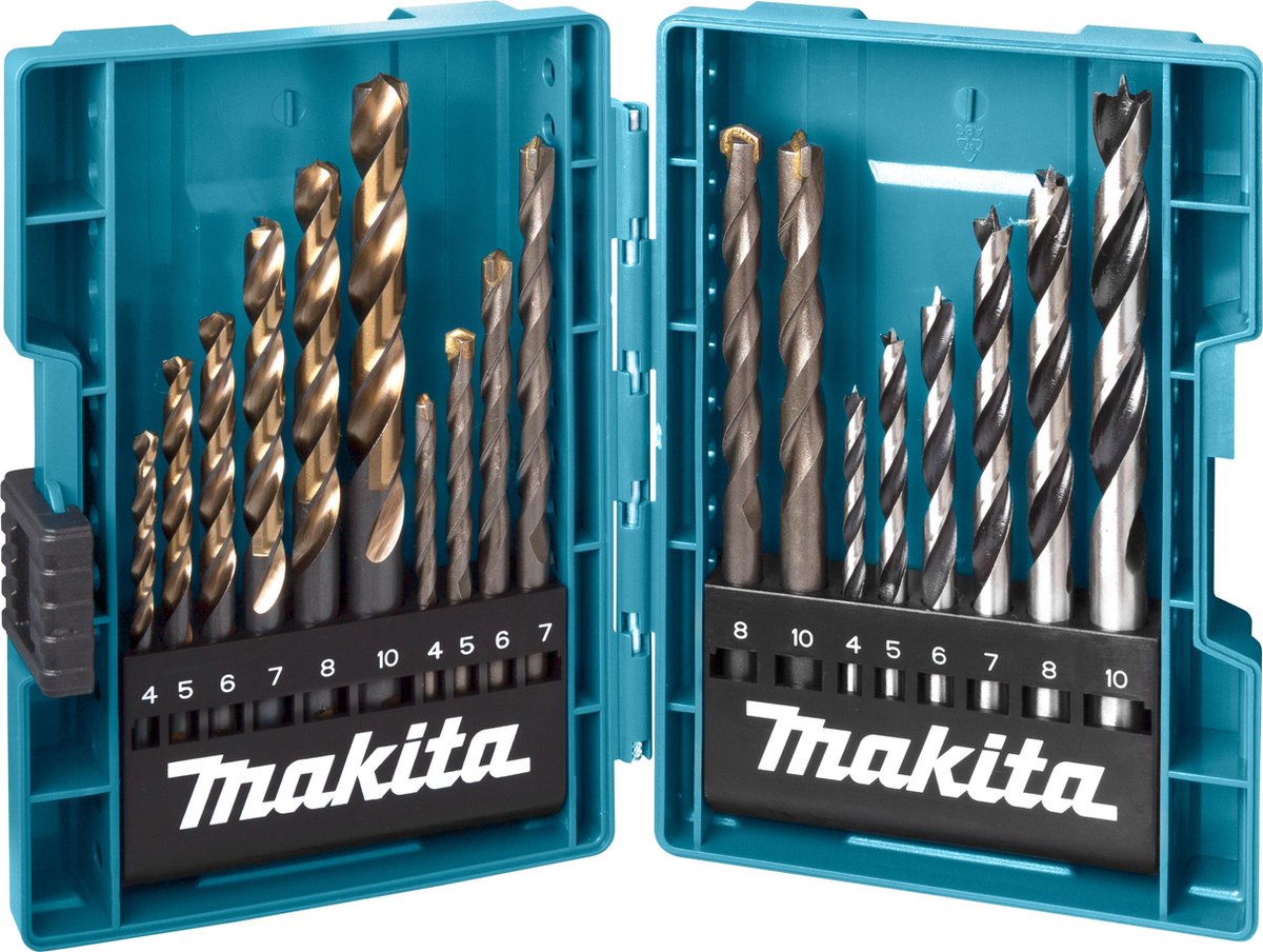 Makita B-49432 Universal-Bohrersortiment 18-teilig Metall, Stein, Beton, Holz, Mauerwerk 4,0 mm, 5,0 mm, 6,0 mm, 7,0 m