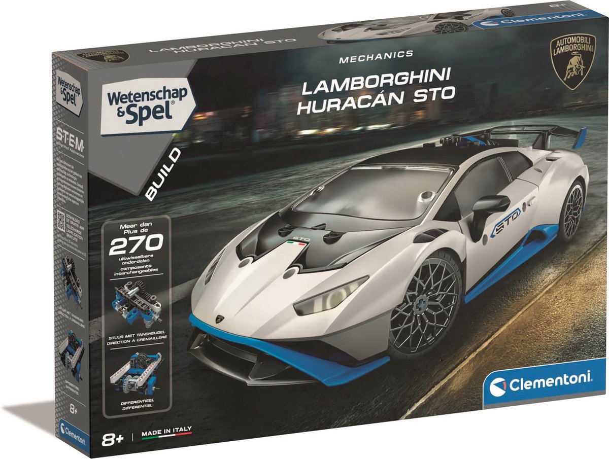 Clementoni Science and Spel - Mechanik Lamborghini Huracan Sto Bouwset, 270dlg.