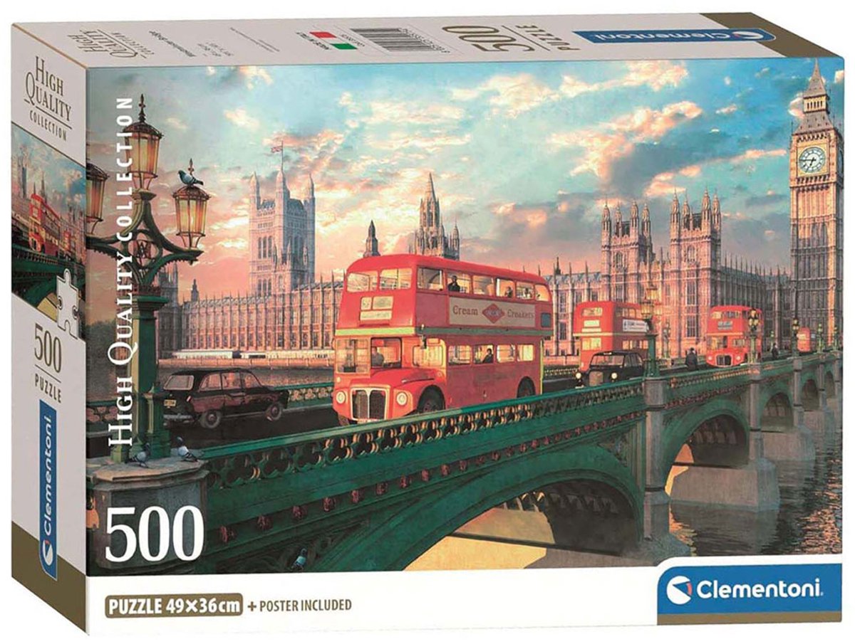 Clementoni Puzzle Westminster Bridge, 500 Teile.