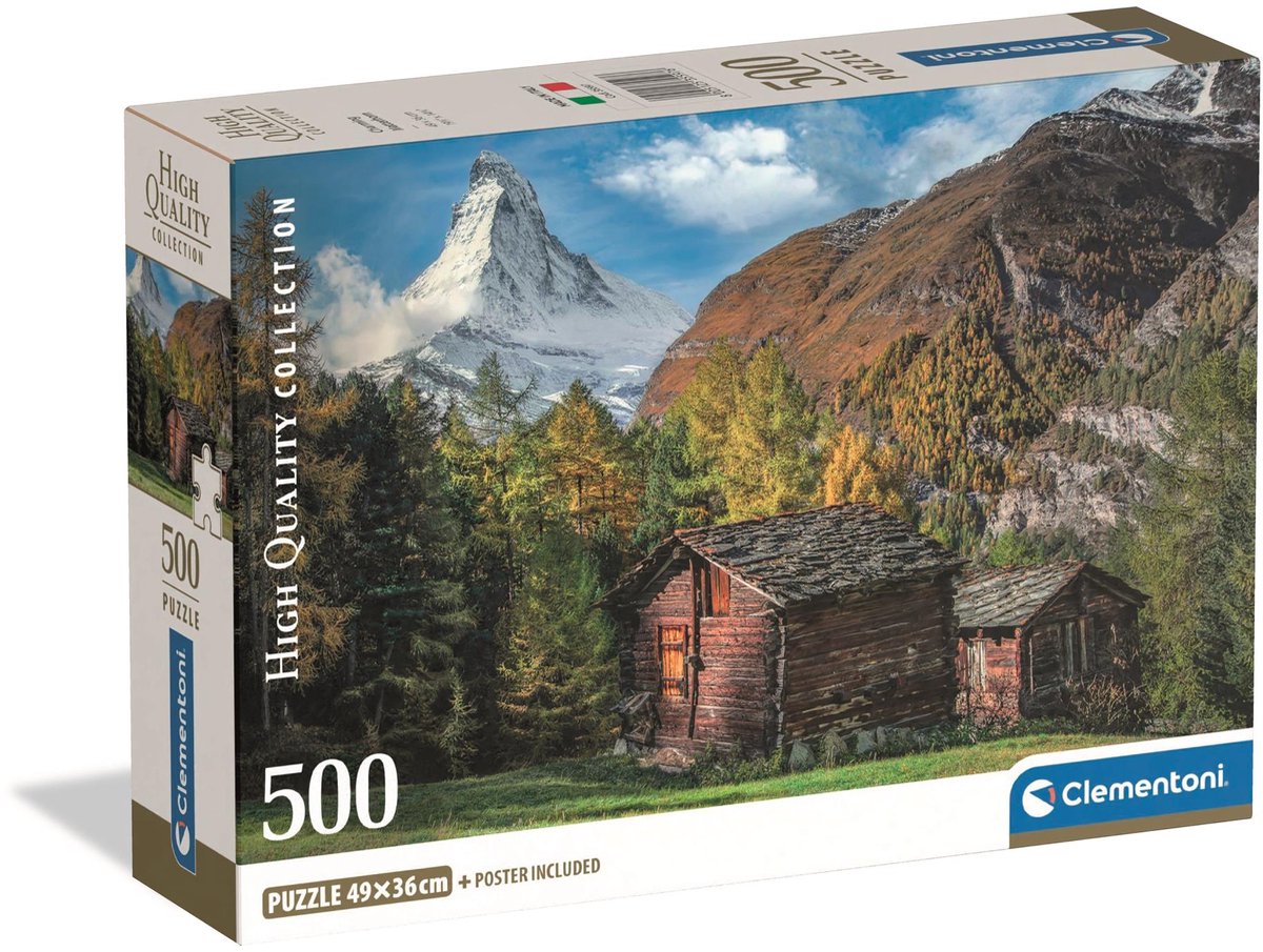Clementoni Puzzle Charmantes Matterhorn, 500 Teile.