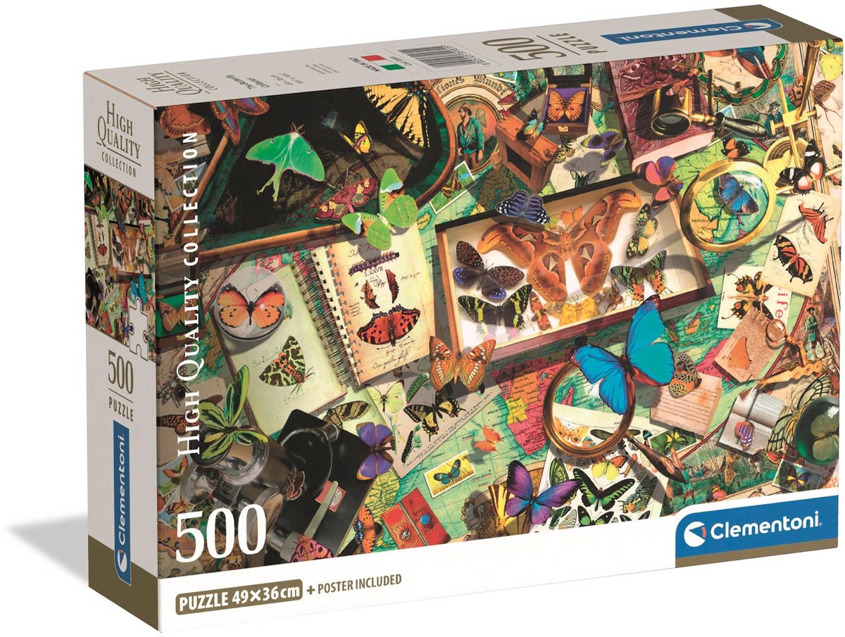 Clementoni-Puzzle Der Schmetterlingssammler, 500 Teile.