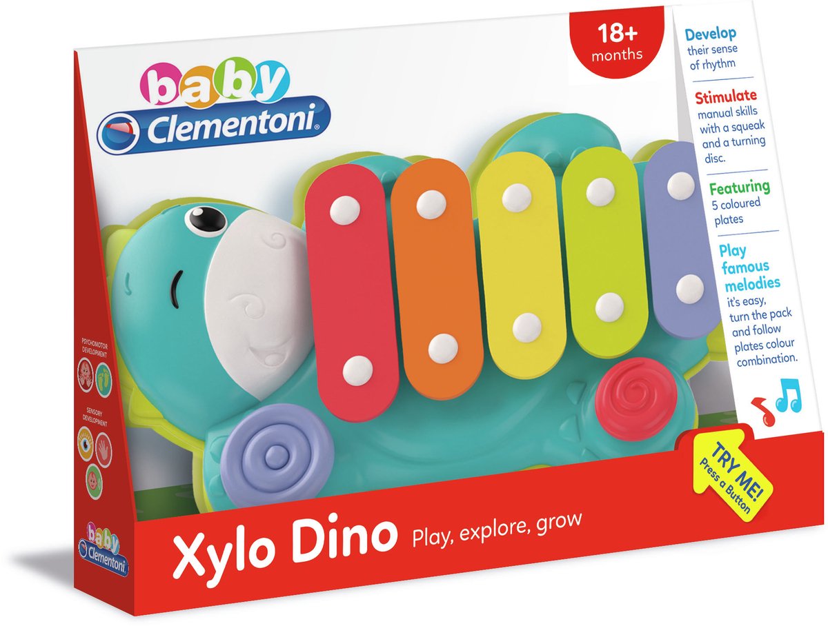 Clementoni Baby – Xylo-Dino, Spielzeuginstrument
