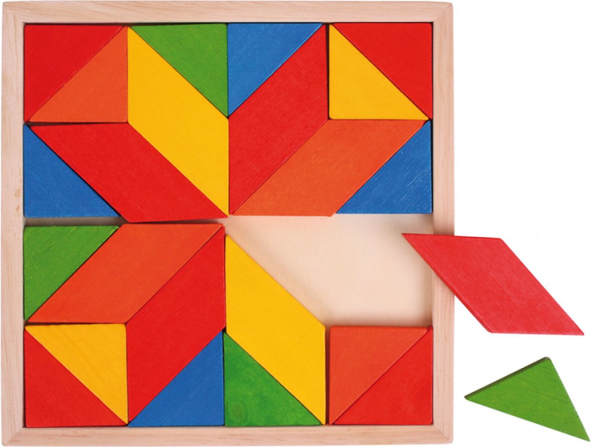 Bigjigs Holzmosaikpuzzle, 24 Teile.