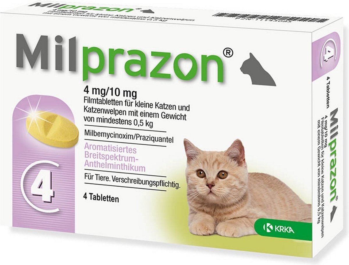 Krka Milprazon Wormingstablets Katze