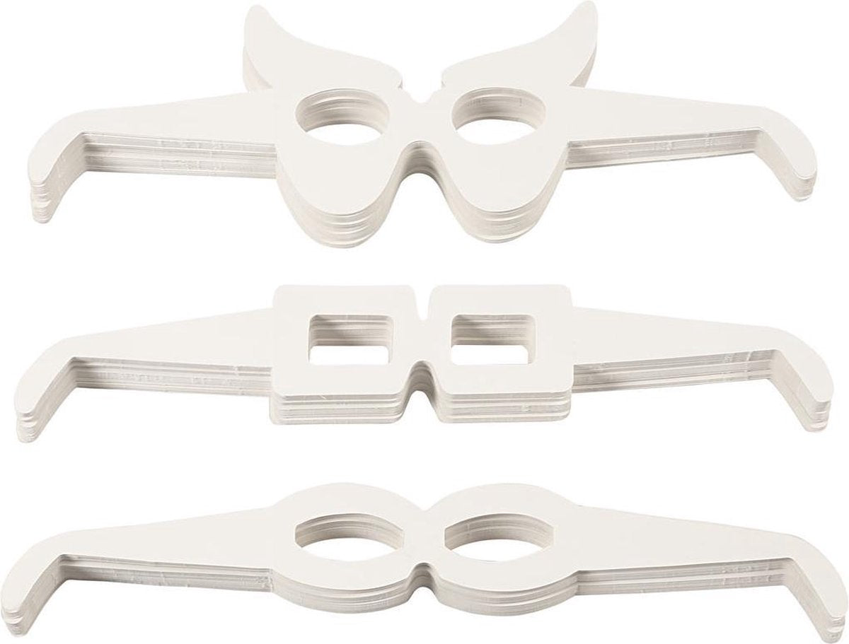 Https: www.cchobby.nl Glasses-h-4-5-10-cm-l-32-cm-white-160-piece-1-box
