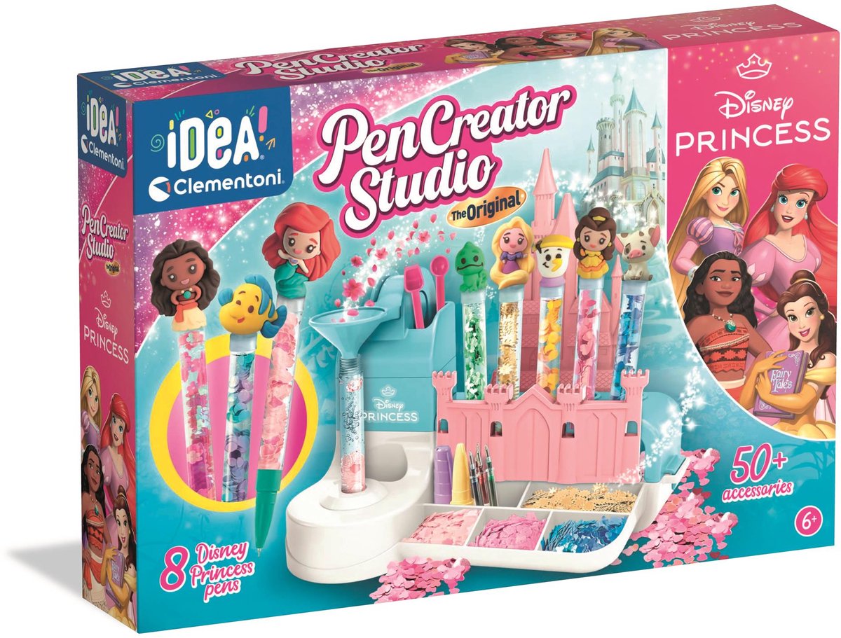 Clementoni – Idee – Pen Creator Studio – Stifte selbst herstellen – Disney Princess – ab 6 Jahren
