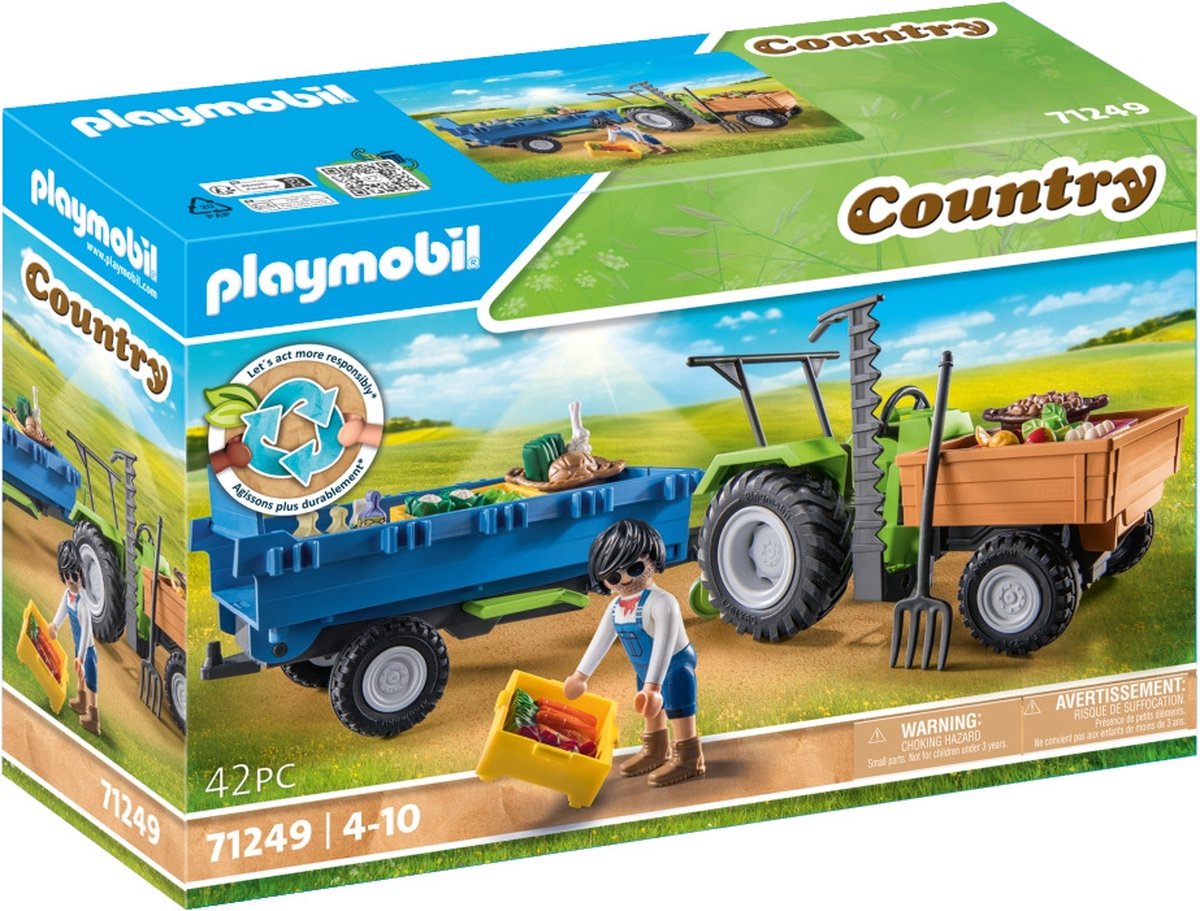 Playmobil Landtraktor mit Anhänger - 71249