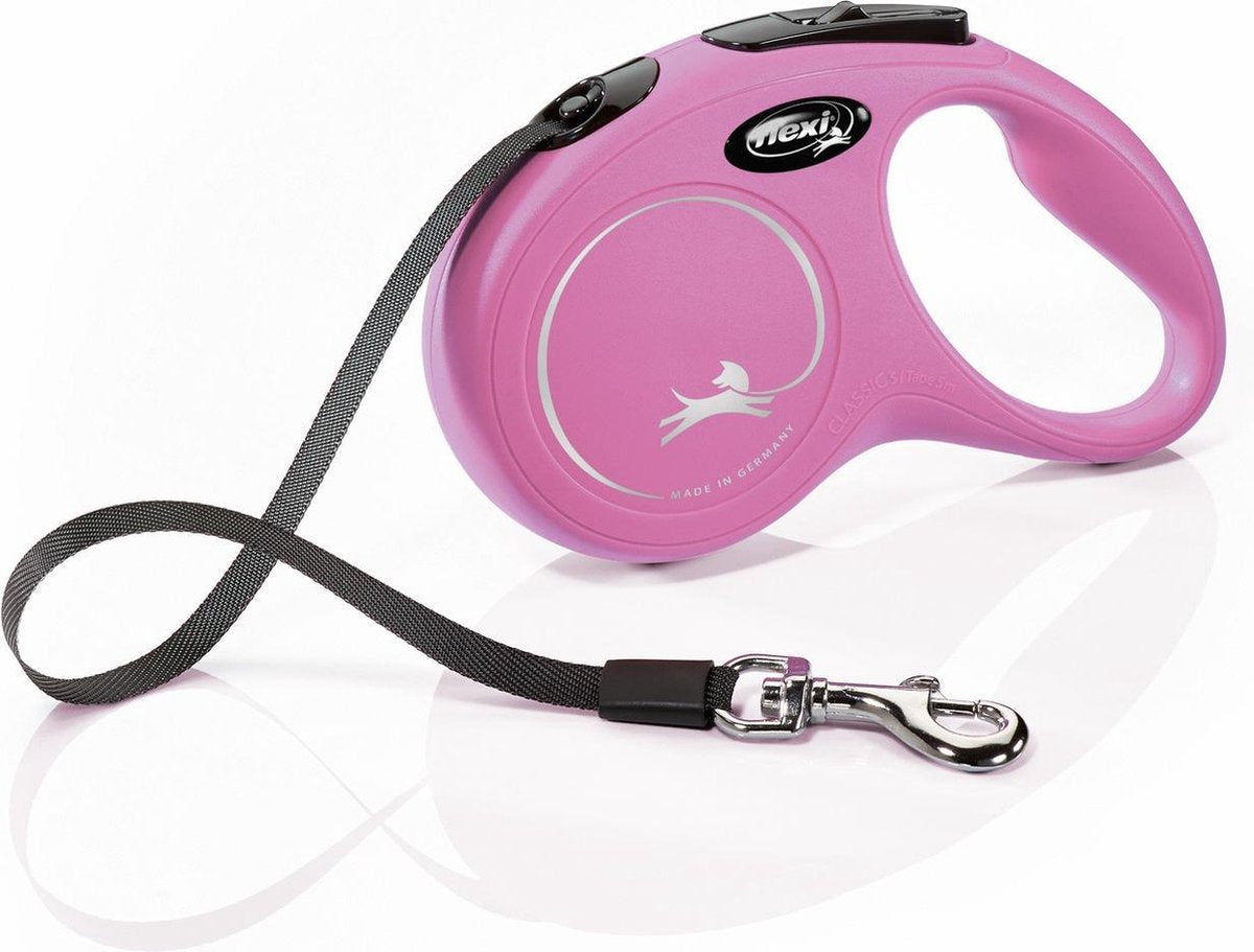 Flexi Retractable Line Classic Tape Pink