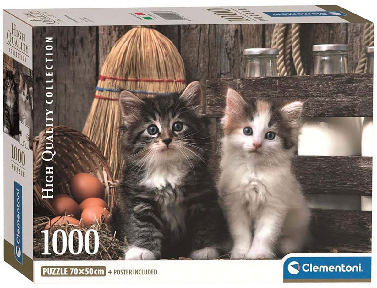 Clementoni Puzzle - süße Kätzchen, 1000 Teile.