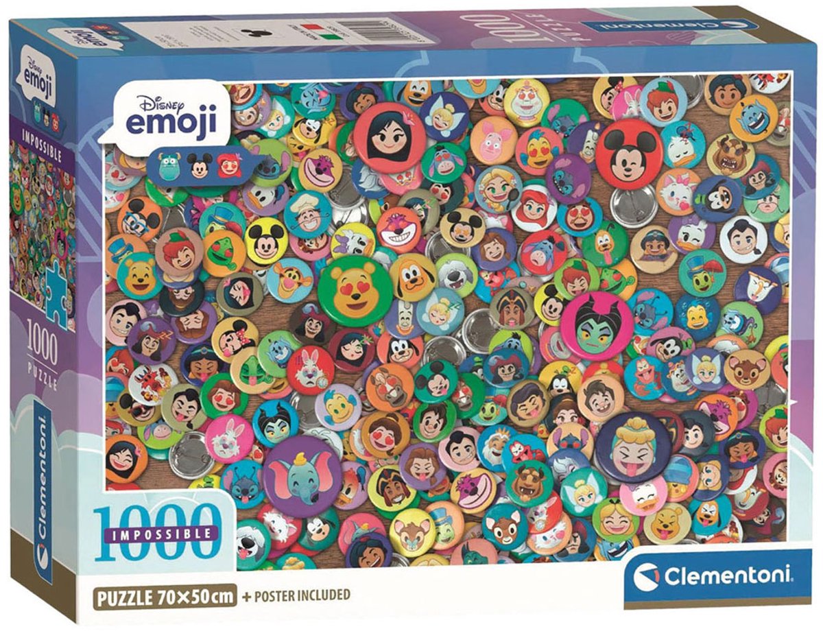 Clementoni Unmögliches Puzzle Disney – 1000 Teile.