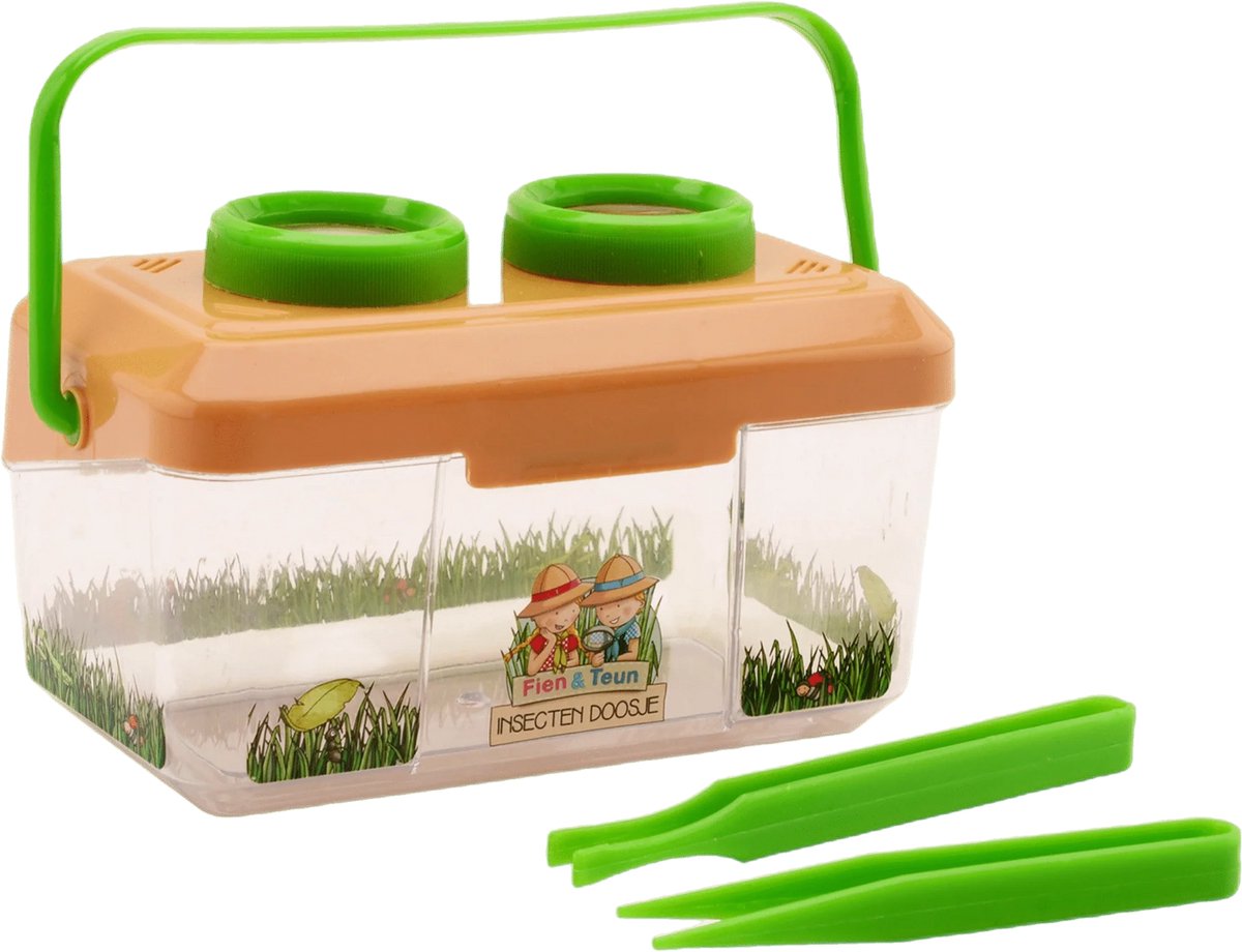 Johntoy fien teun insecten doosje met 2 access