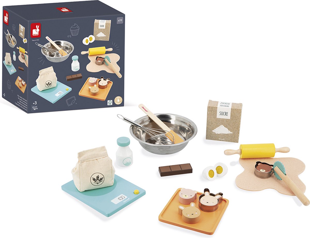 Janod - Konditorei - Set mit Holzzubehör