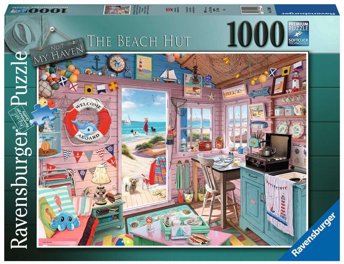 Ravensburger die Strandhütte - 1000 Teile.
