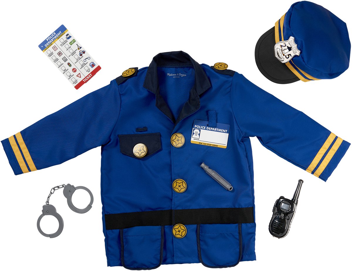 Melissa Doug Polizistenkostüm-Rollenspielset