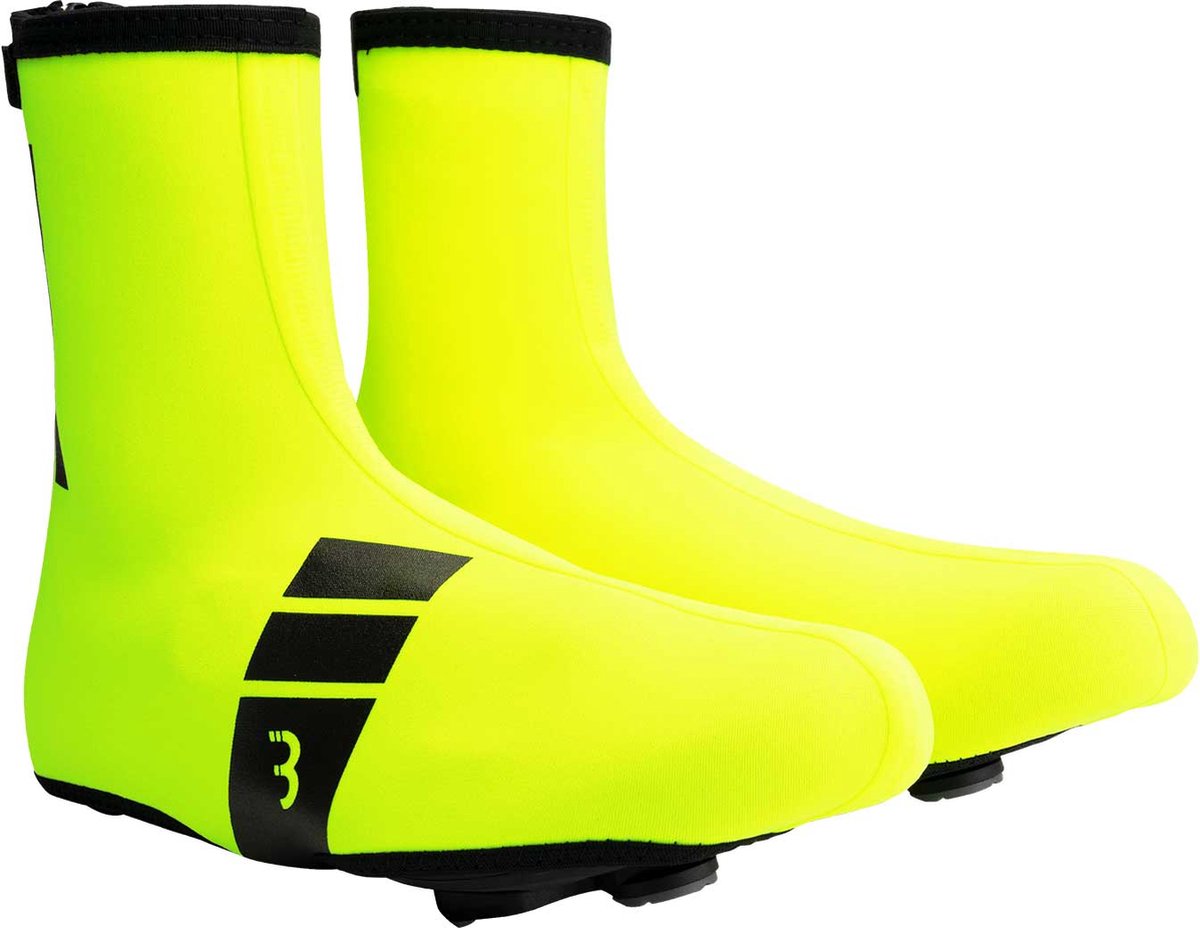 Bbb cycling heavyduty fiets overschoenen wielrennen mountainbike - overschoenen fiets - thermo en waterafstotend - neon geel - maat 45 46 - bws-02b