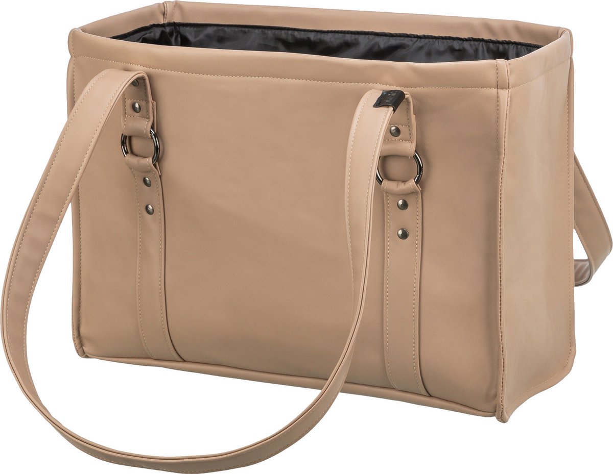 Trixie - Hundetasche im City-Stil - Kunstleder - Cappuccino - 40x20x30 cm