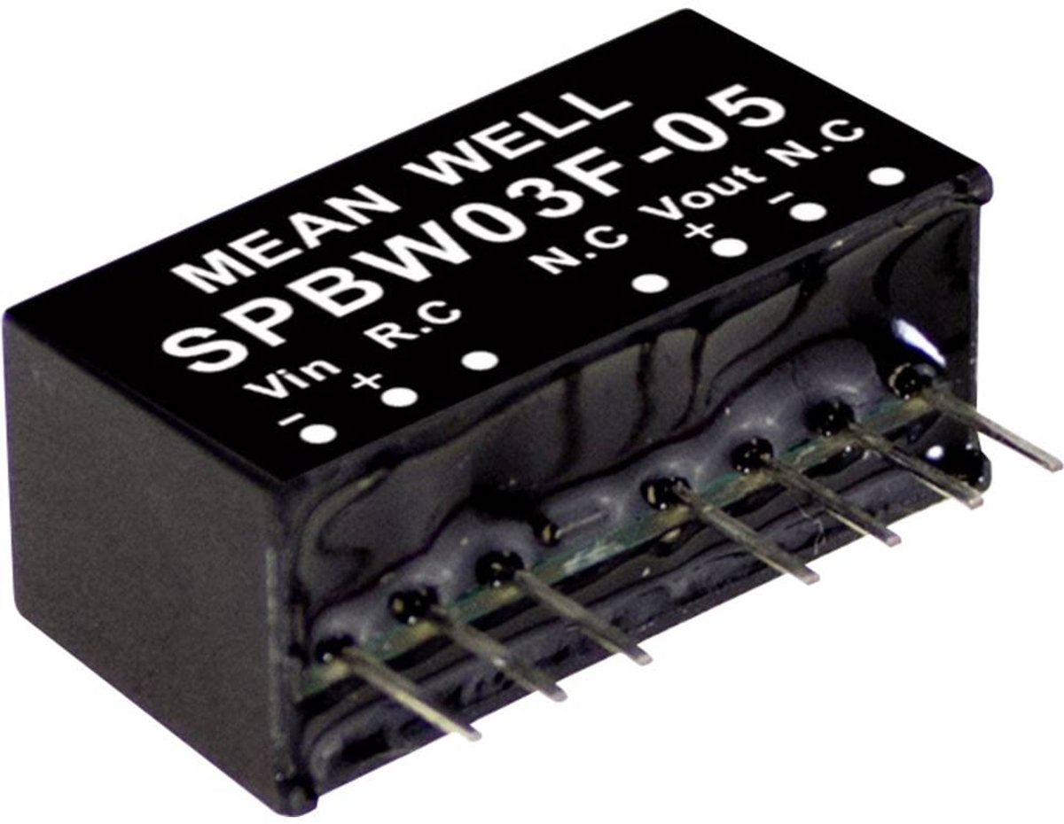 Mean well spbw03f-12 dc dc-convertermodule 250 ma 3 w aantal uitgangen: 1 x inhoud 1 stuk(s)