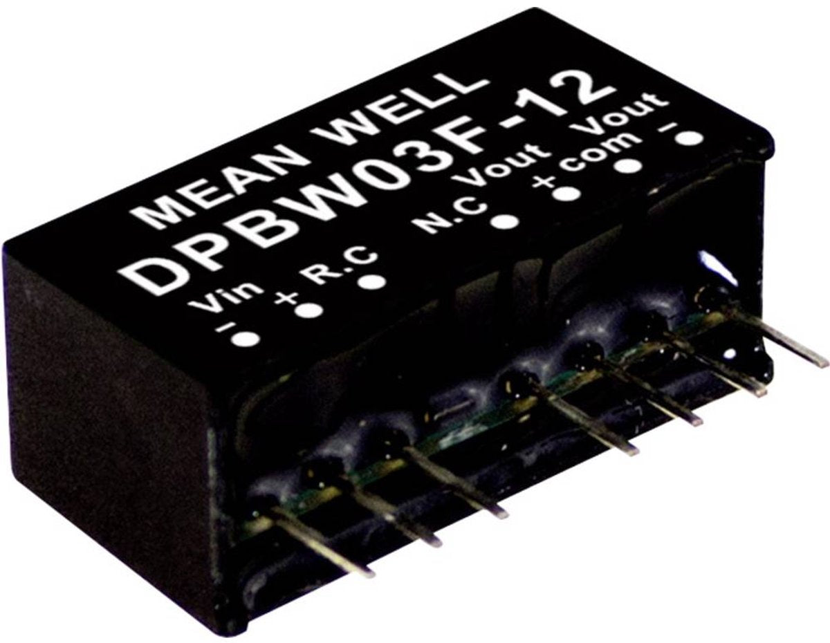 MW Mean Well DPBW03F-05 DC-DC-Wandlermodul 300 mA 3 W Anzahl der Ausgänge: 2 x Inhalt 1 Stück