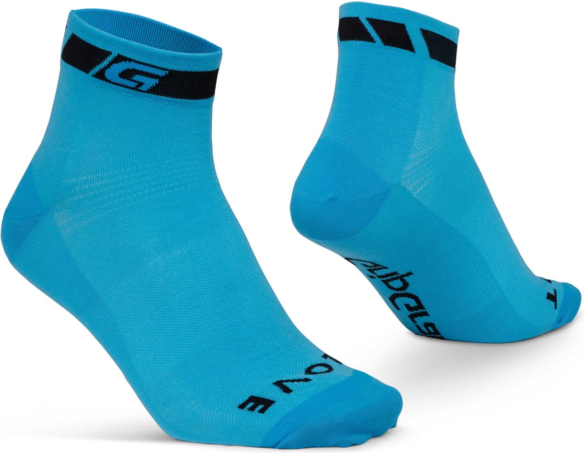 Gripgrab – klassische niedrig geschnittene Sommer-Radsocken 1 Paar kurze Coolmax-Socken – blau – Unisex – Größe L (44–47)