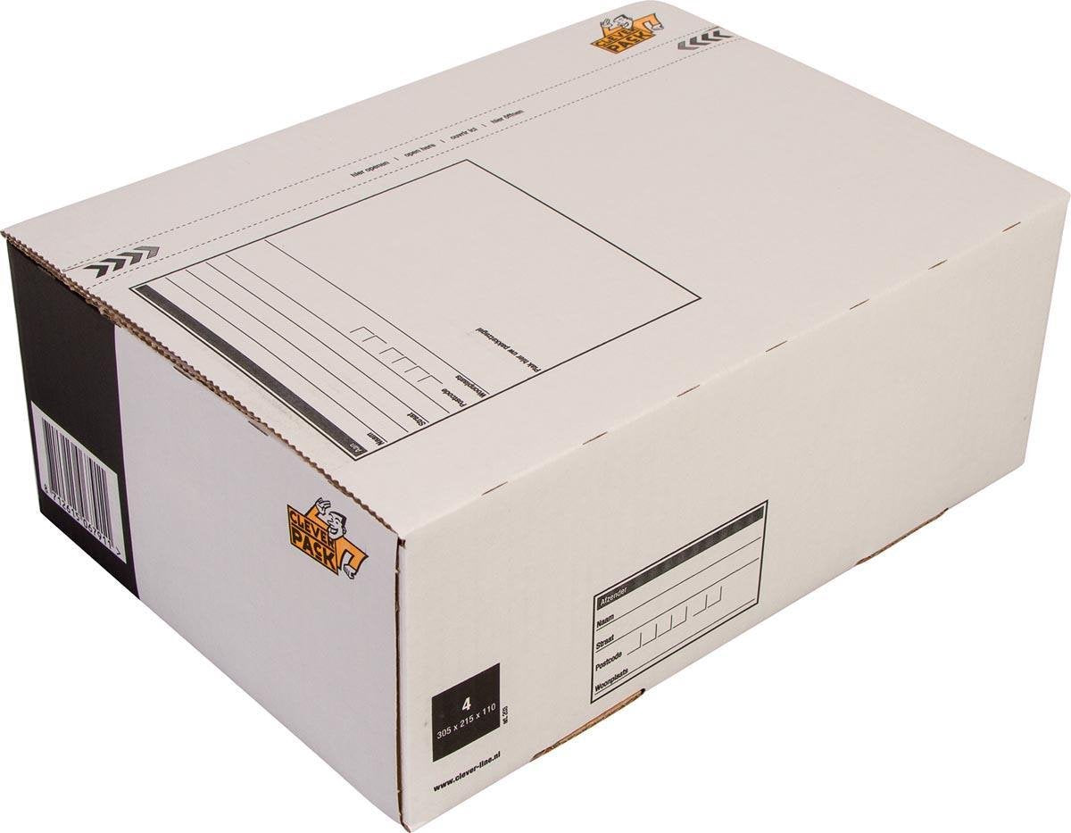 Cleverpack postpakketbox 4 305 x 215 x 110 mm - 5 stuks