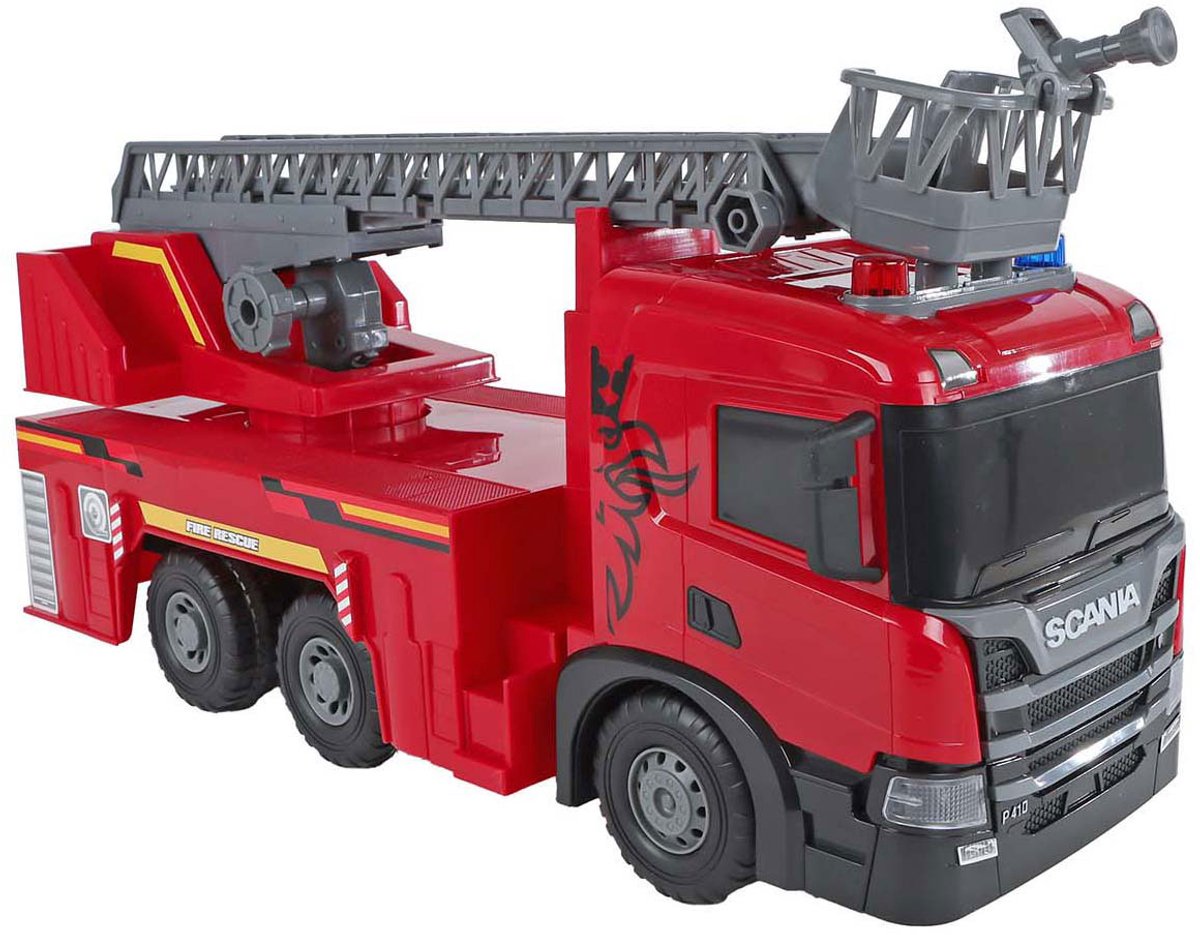 2-Spiel-Scania-LKW-Feuerwehrauto-Reibung mit Licht und Ton