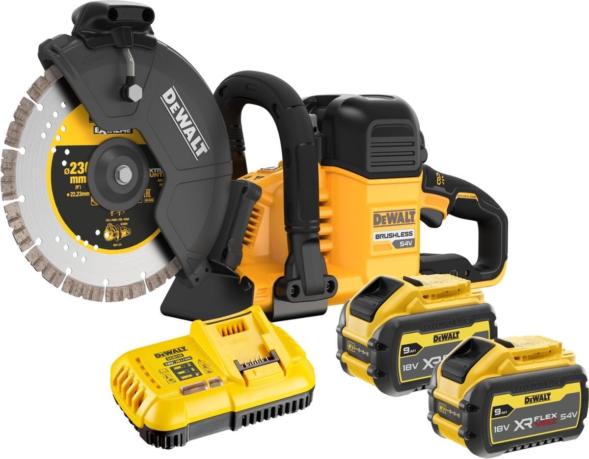 Dewalt DCS691x2 Akkuschneider 230 mm 54 V XR Flexvolt 9,0 Ah