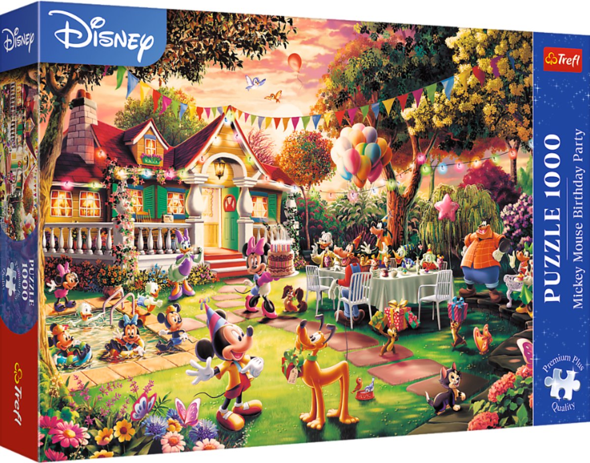 Trefl Puzzle 1000 Teile - Mickey Mouse Geburtstag - Disney-Karton.