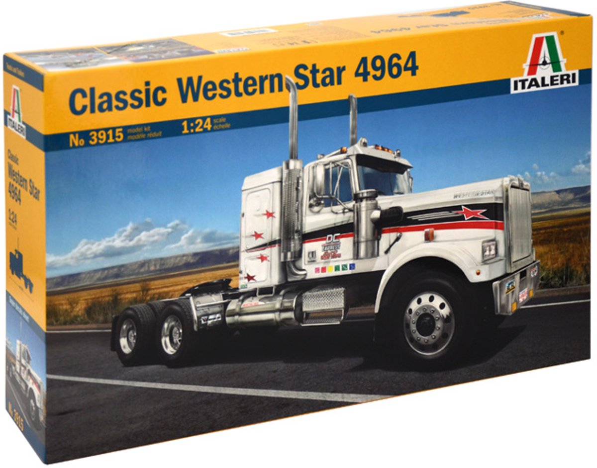 Italeri Modellbausatz LKW – 3915 Classic Western Star 4964 Kunststoff – 1:24 – Modellbau