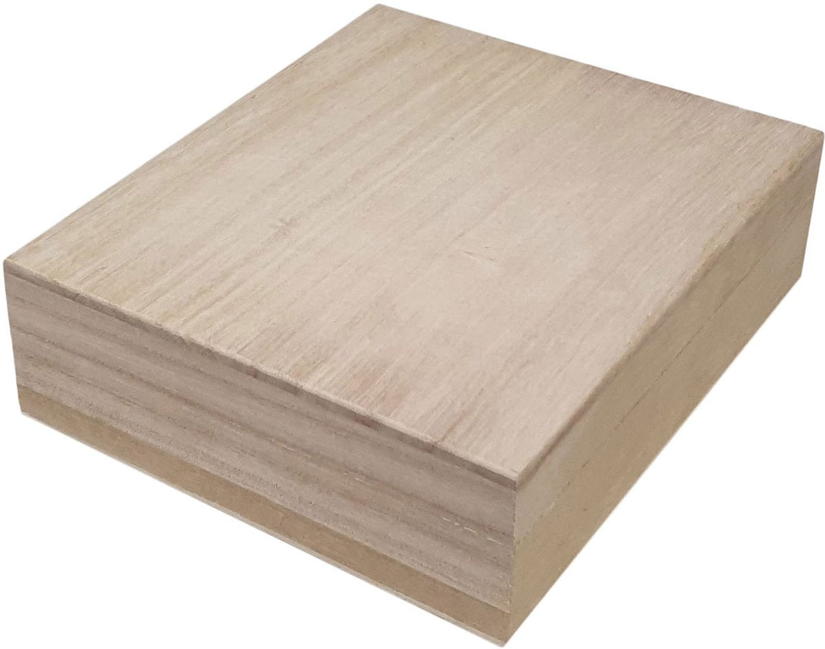 Brustquadrat mit losen Lid Paulownia Holz