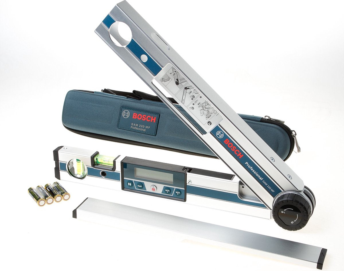 Bosch blauer Winkelmesser und Wasserwaage Gam 220 MF