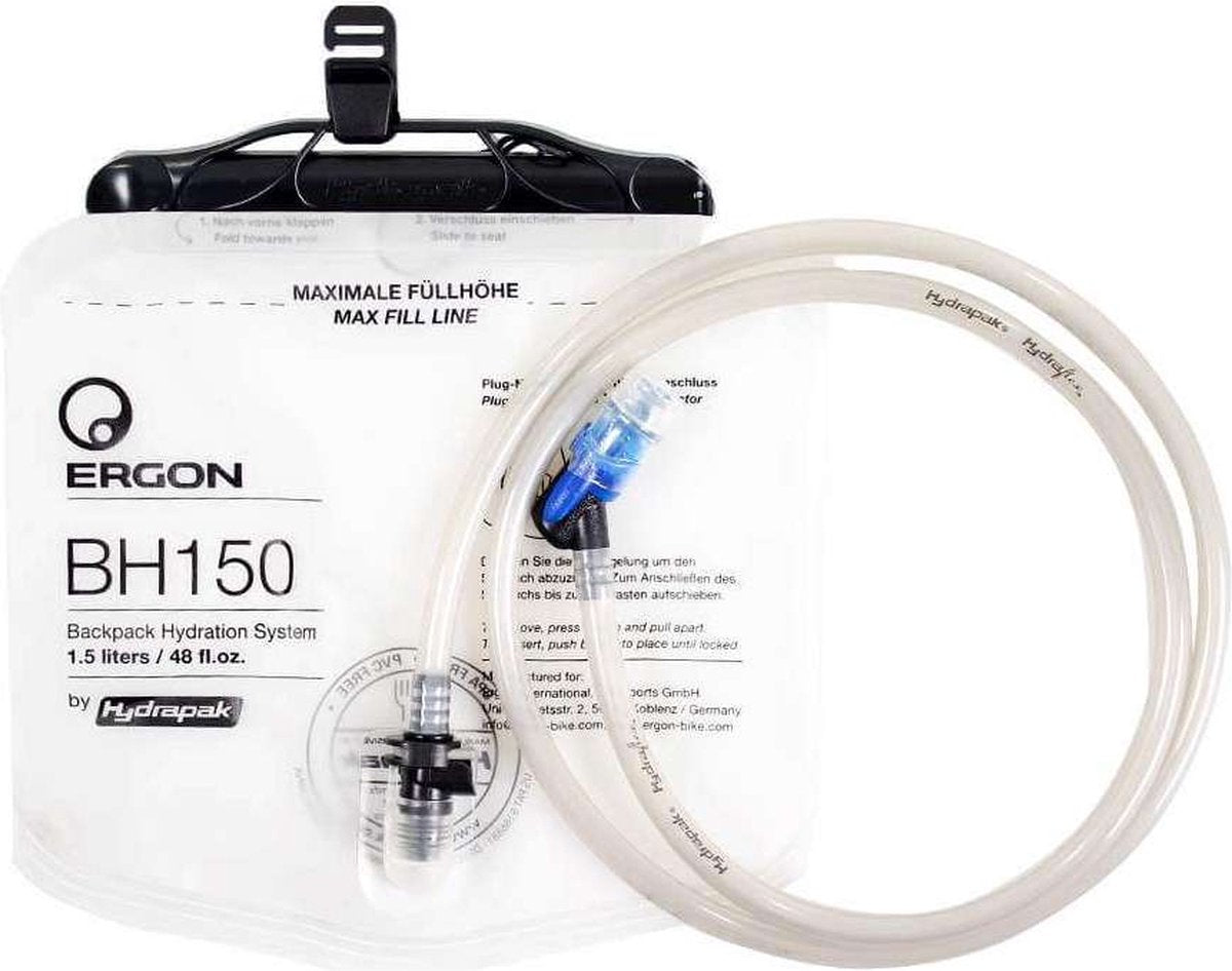 Ergon Waterbag BH150 - Transparent - Lebensmittel -sicheres Polyurethan - Rucksack Be Serie