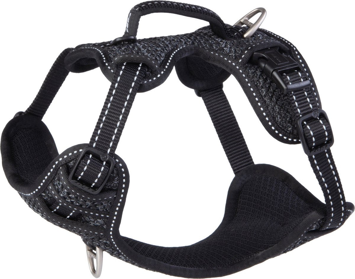 Rogz für Hunde Rogz Explore Geschirr gefüttert schwarz – Hundegeschirr – S 36–57 cm