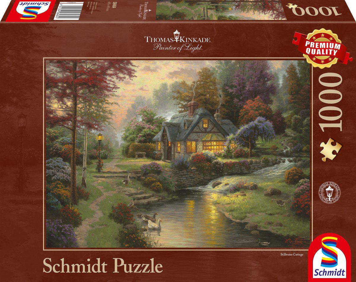 Schmidt - Puzzle - Ruhige Abendstimmung - Thomas Kinkade - 1000 Teile - Erwachsene - ab 12 Jahren