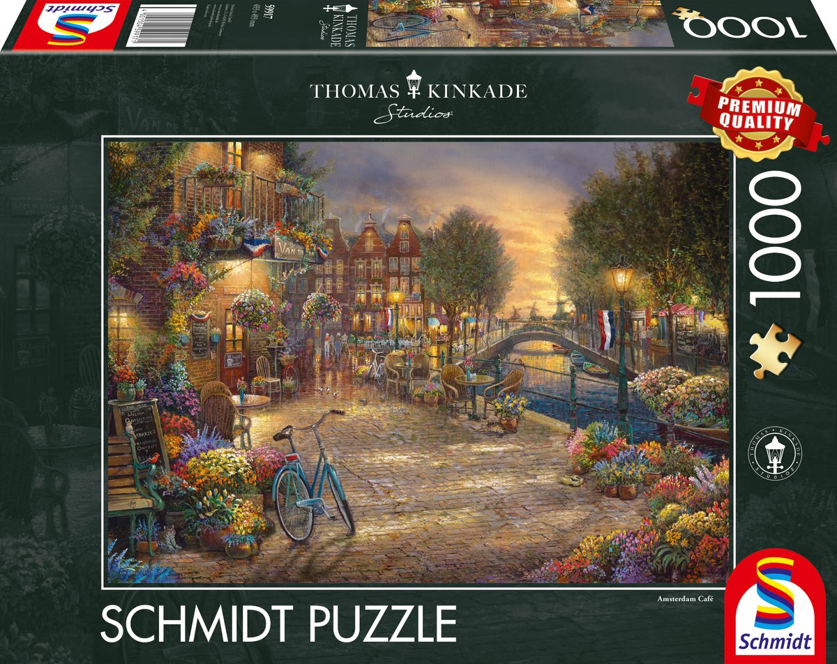 Schmidt-Puzzle Kanal in Amsterdam – 1000 Teile – Thomas Kinkade – 59917
