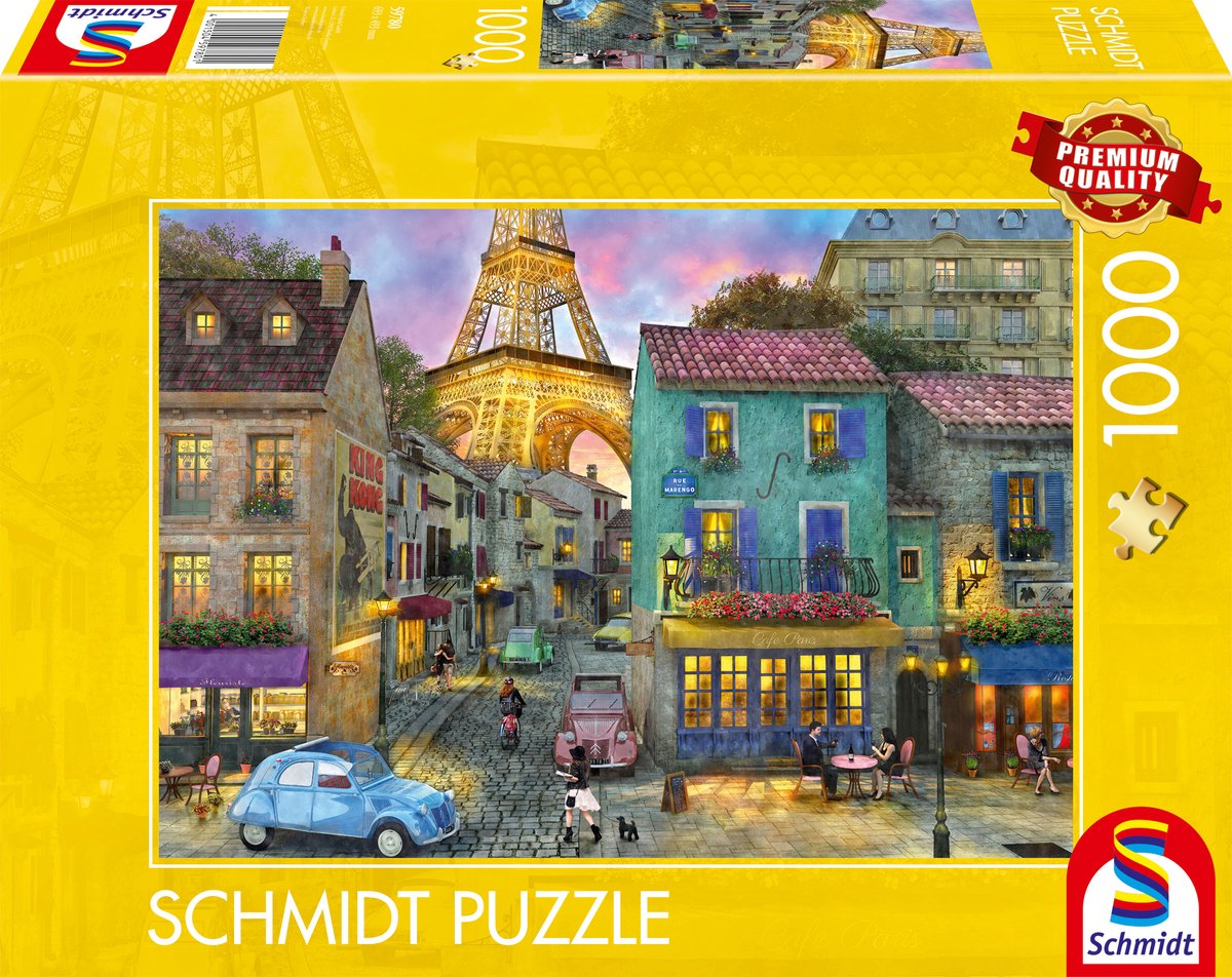 Schmidt - Puzzle - In den Straßen von Paris - 1000 Teile - Erwachsene - ab 12 Jahren