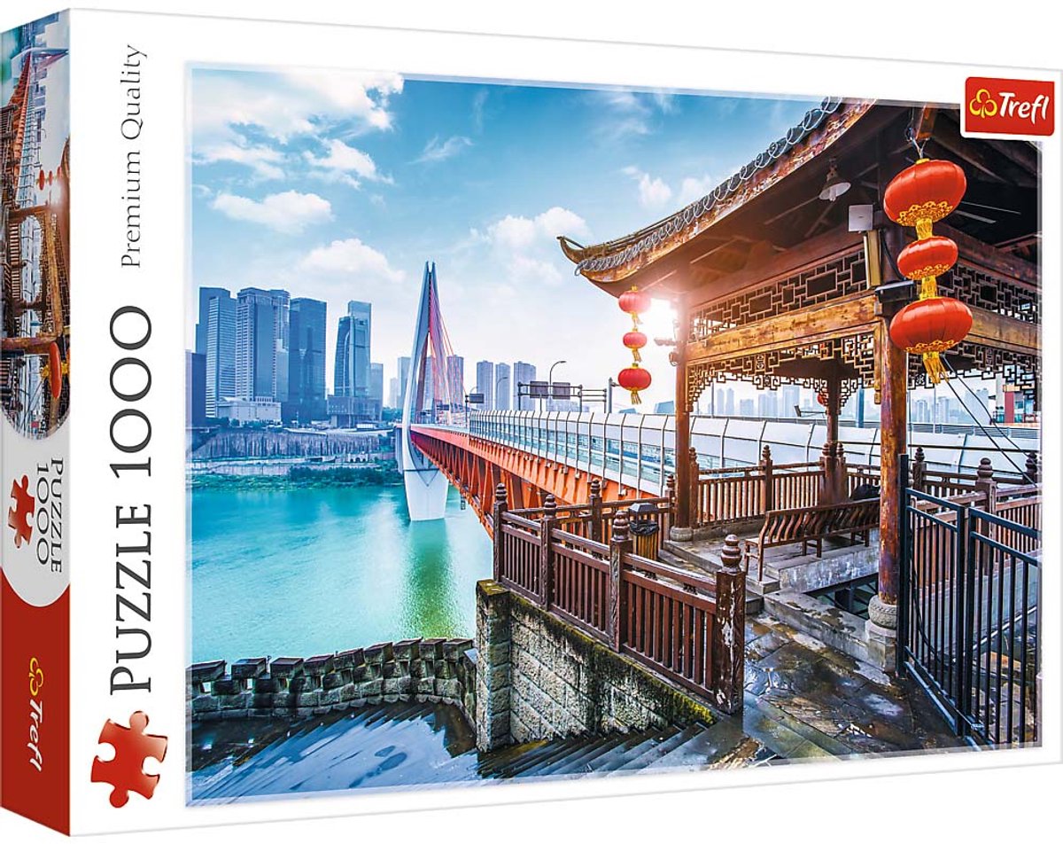 Trefl Puzzle 1000 Teile – Chongqing China Puzzle für Erwachsene.