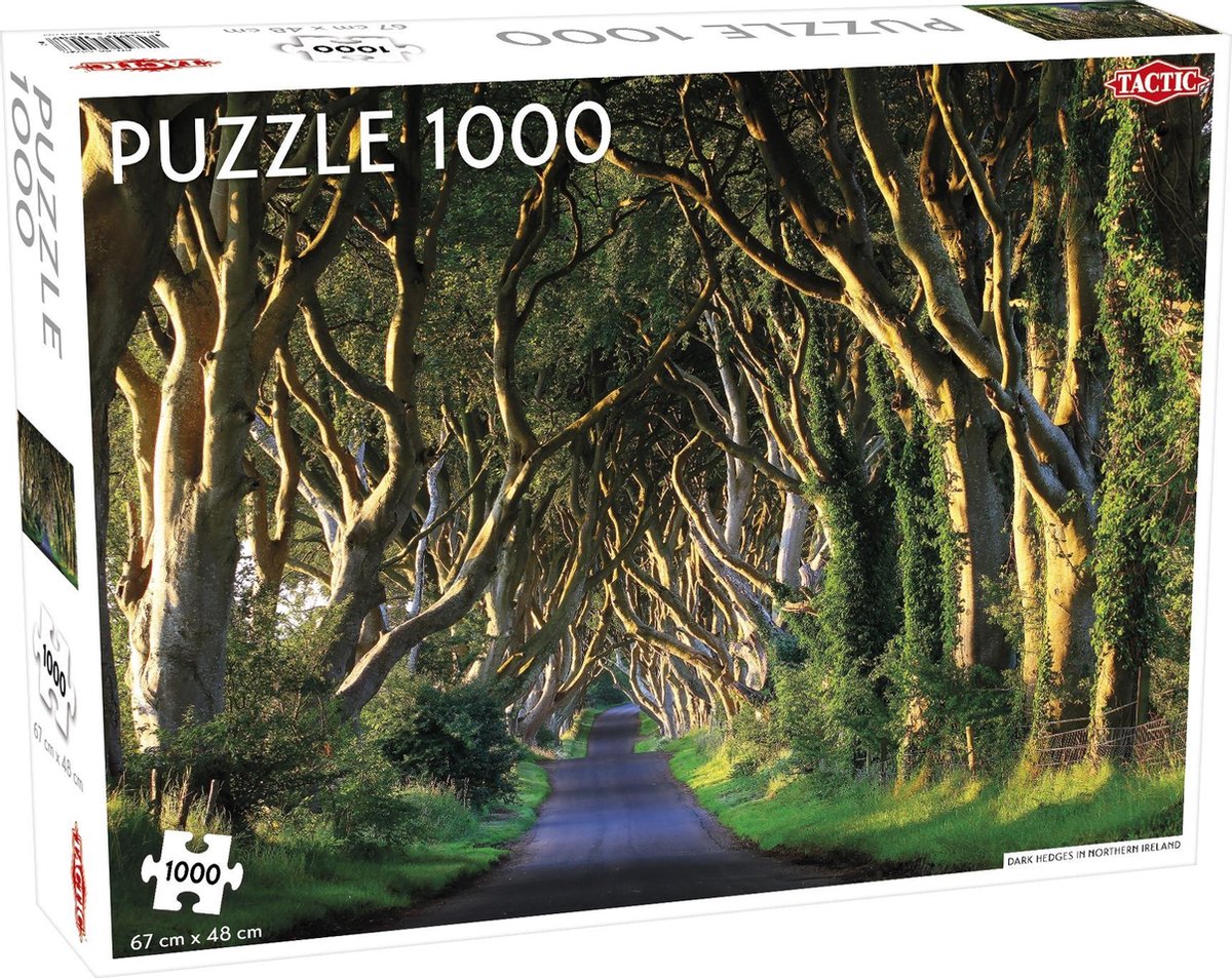 Taktikpuzzle Dunkle Hecken in Nordirland 1000 Teile