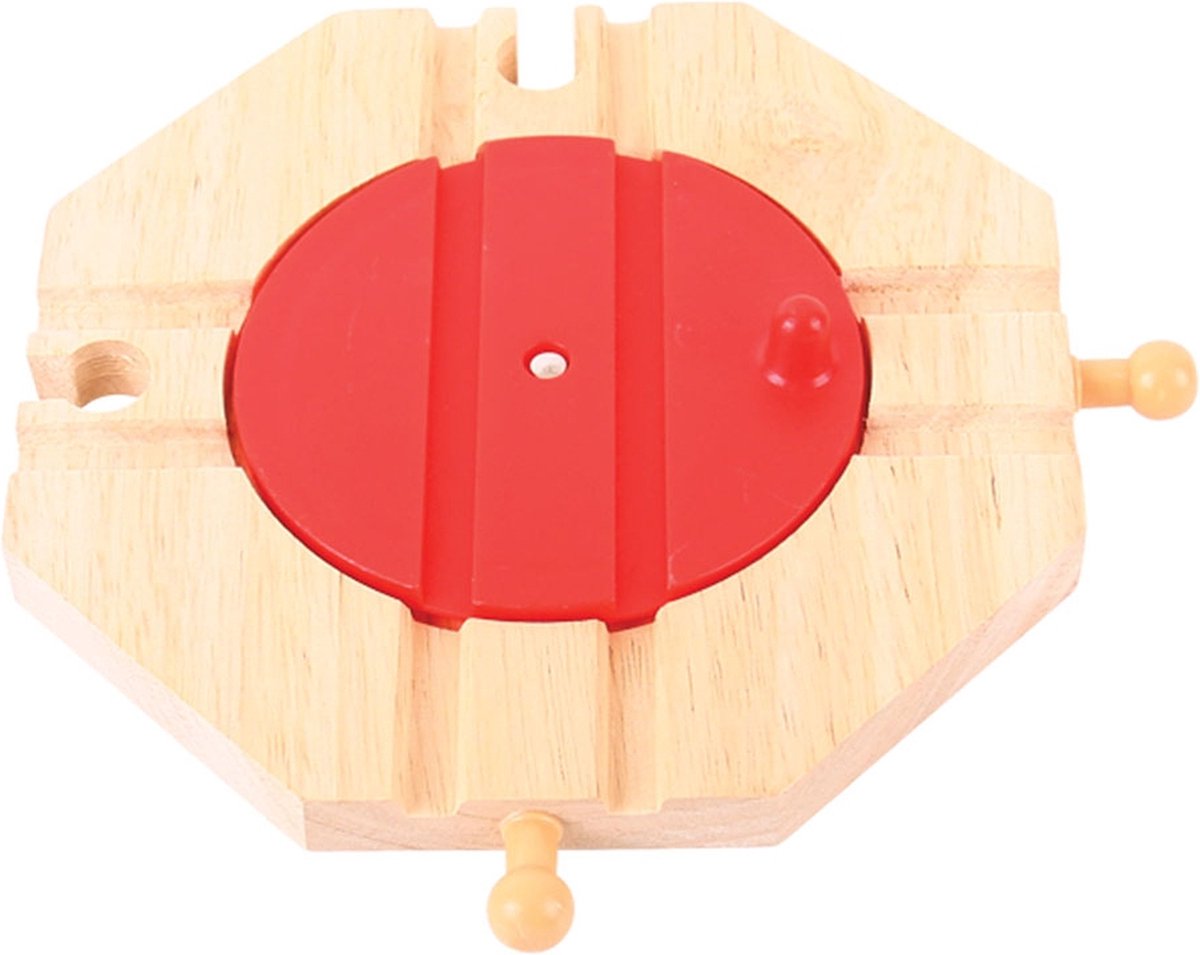 Bigjigs Holzschienen - 4 -umlaufende Plattenspieler