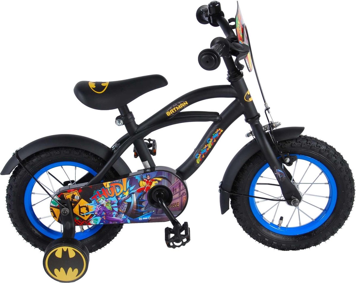 Kinderrad 12 Batman - Schwarzgelb