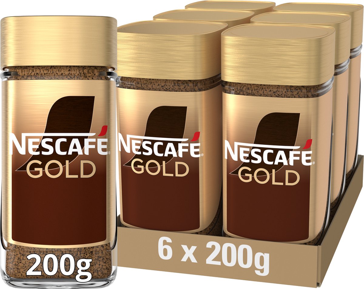Nescafé Gold Instantkaffee – 6 Kannen x 200 g