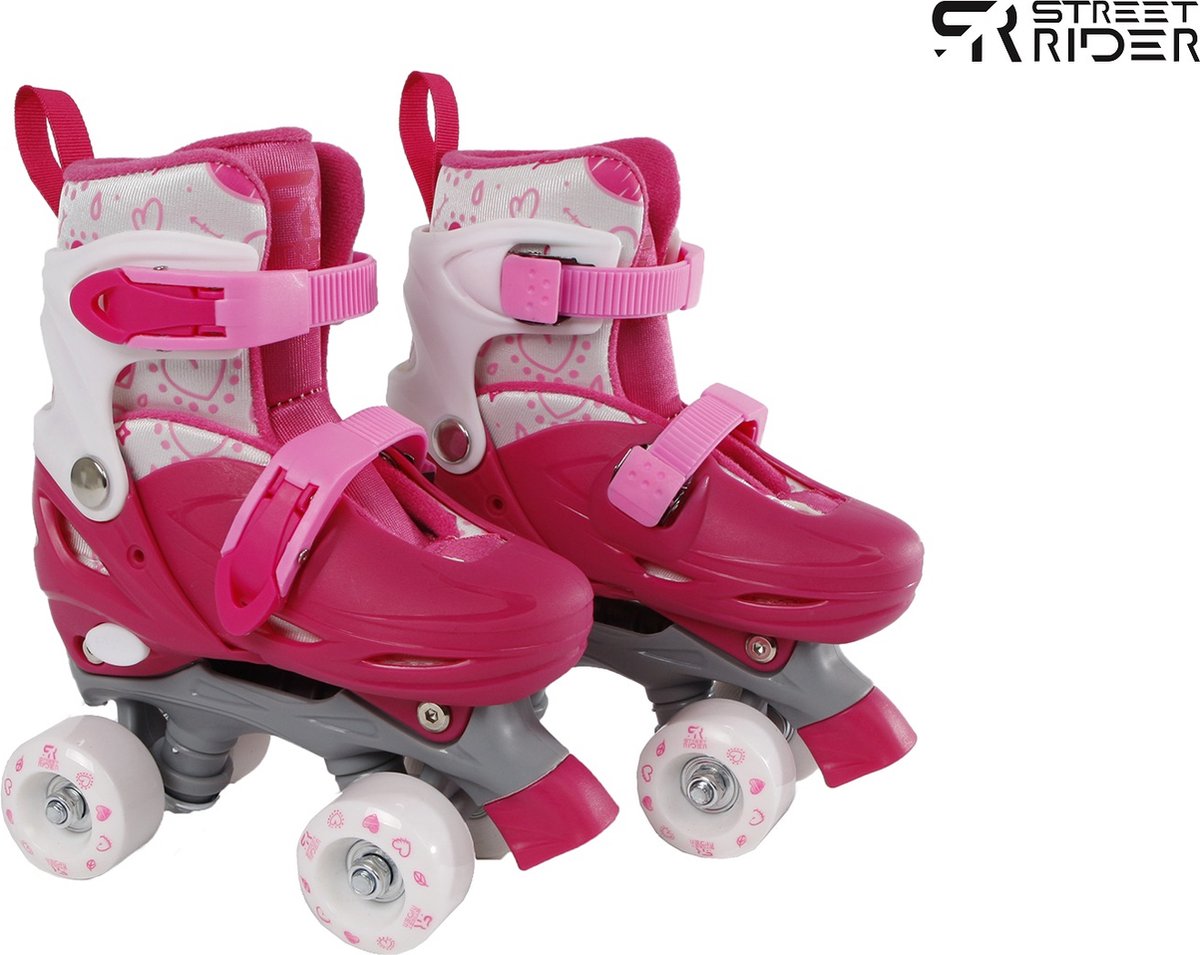 Street Rider Roller Skates Pink Verstellbar, Größe 31-34