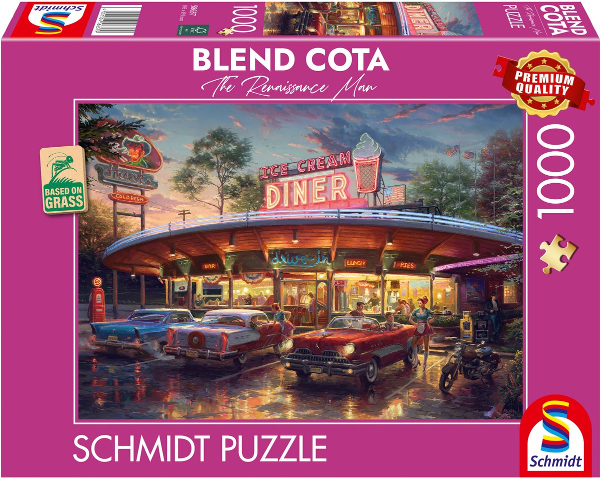 Schmidt Spielpuzzle - Blend Cota - American Diner, 1000 Teile