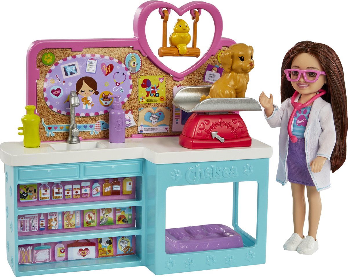 Barbie Chelsea Vet – Figurenset
