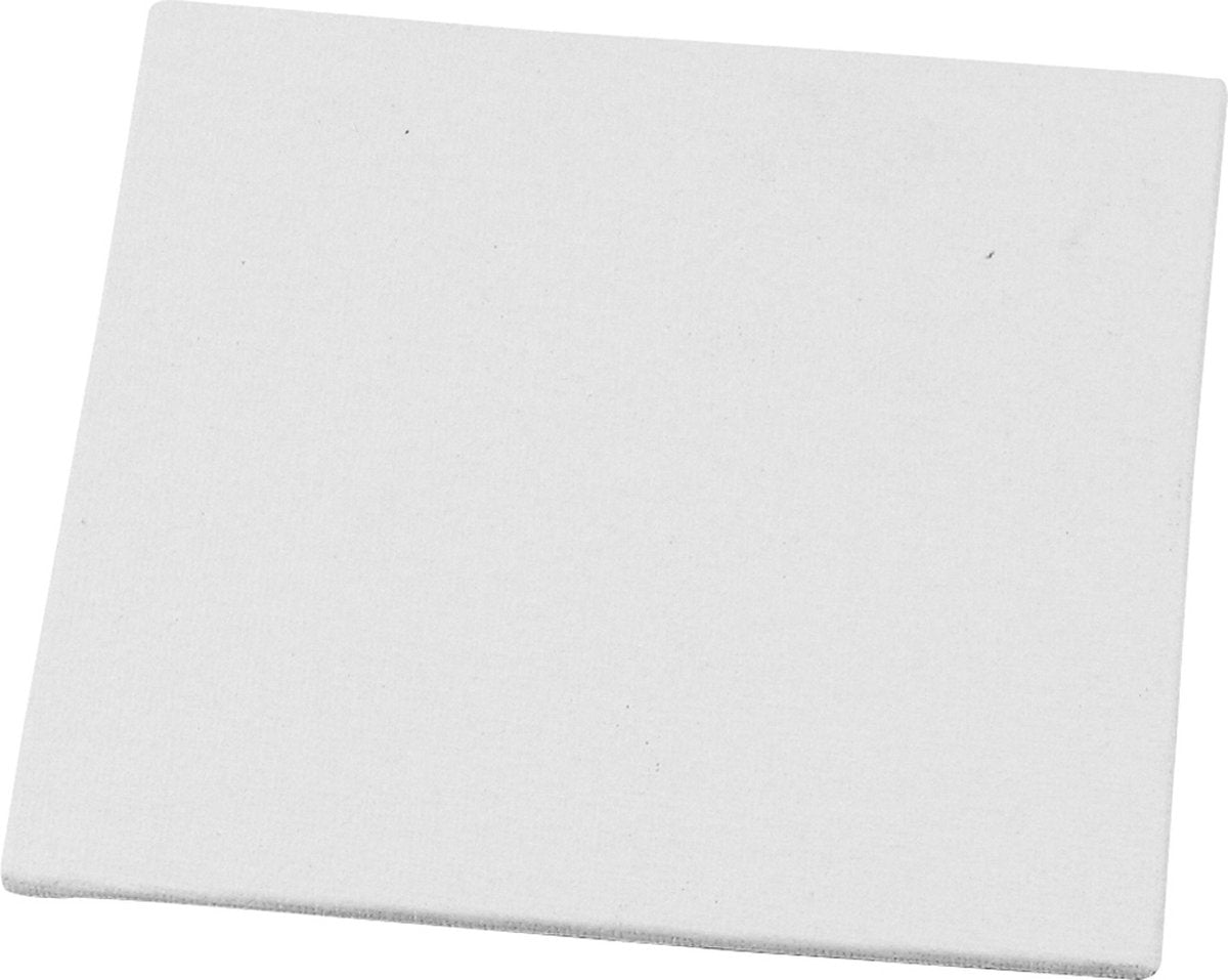 Creativ Company Creotime Leinwandpaneel 12,5 x 12,5 x 0,3 cm weiß pro Stück