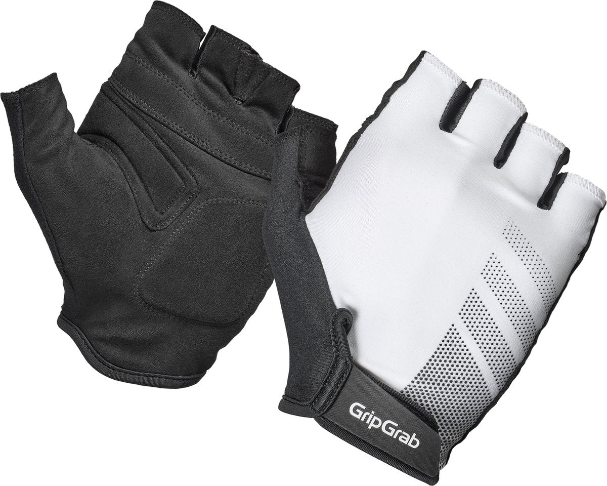 Gripgrab - ride rc lite korte vinger zomer fietshandschoenen met padding - wit - unisex - maat xl