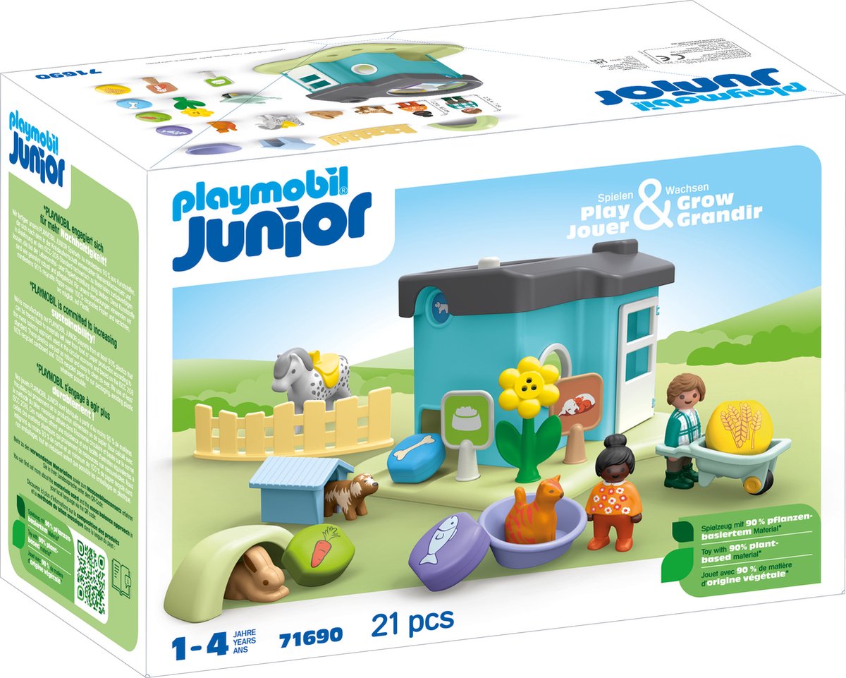 Playmobil 71690 Junior-Tierpension mit automatischem Futterspender