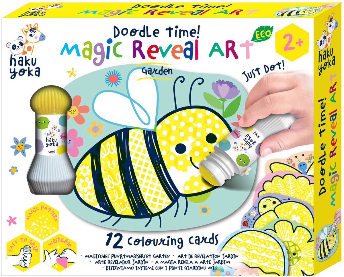 Haku Yoka Magic Reveal Art – Garten – 12 Farbkarten – 2 Jahre