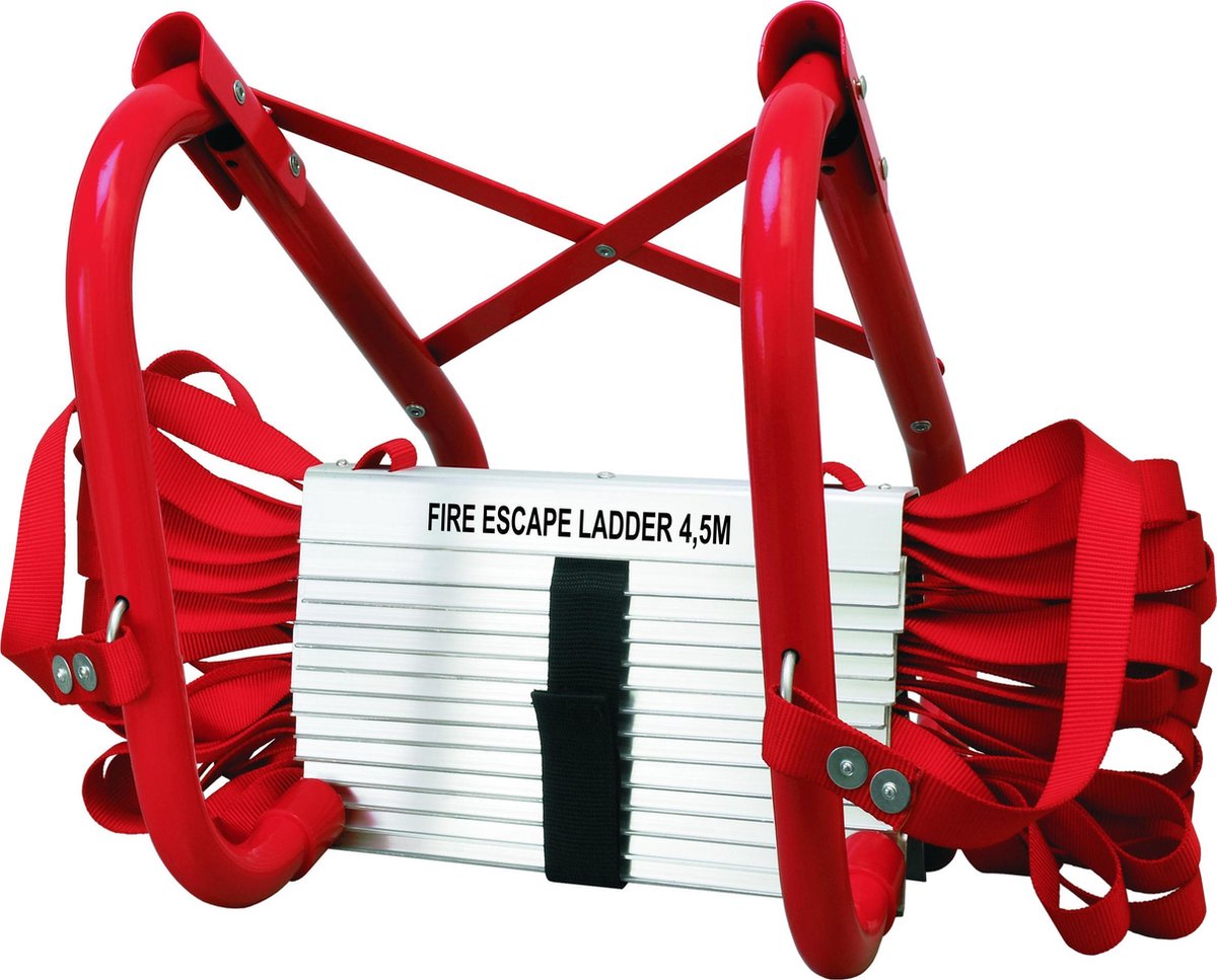 Smartwares 10.015.18 – Leiter BBVL Fluchtleiter – 4,5 Meter – 1 Etage – bis zu 450 kg Tragkraft